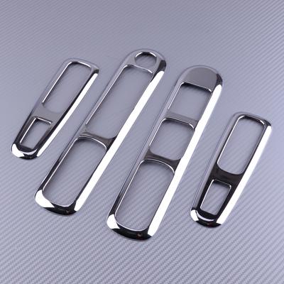 Beler Chrom-Autotür-Armlehnenverkleidung, Griffhalter, Fensterheber-Schalter, Knopfabdeckung, Zieraufkleber, passend für Peugeot 3008