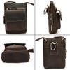 Hüftgurt Hüfte Schulter Echtes Leder Taille Handyaufbewahrung [Luufan] Tasche, Tasche, Herren Tasche, Tasche, Leder, 3-Wege, Klein, Unisex, Tasche, Tasche, Tasche,