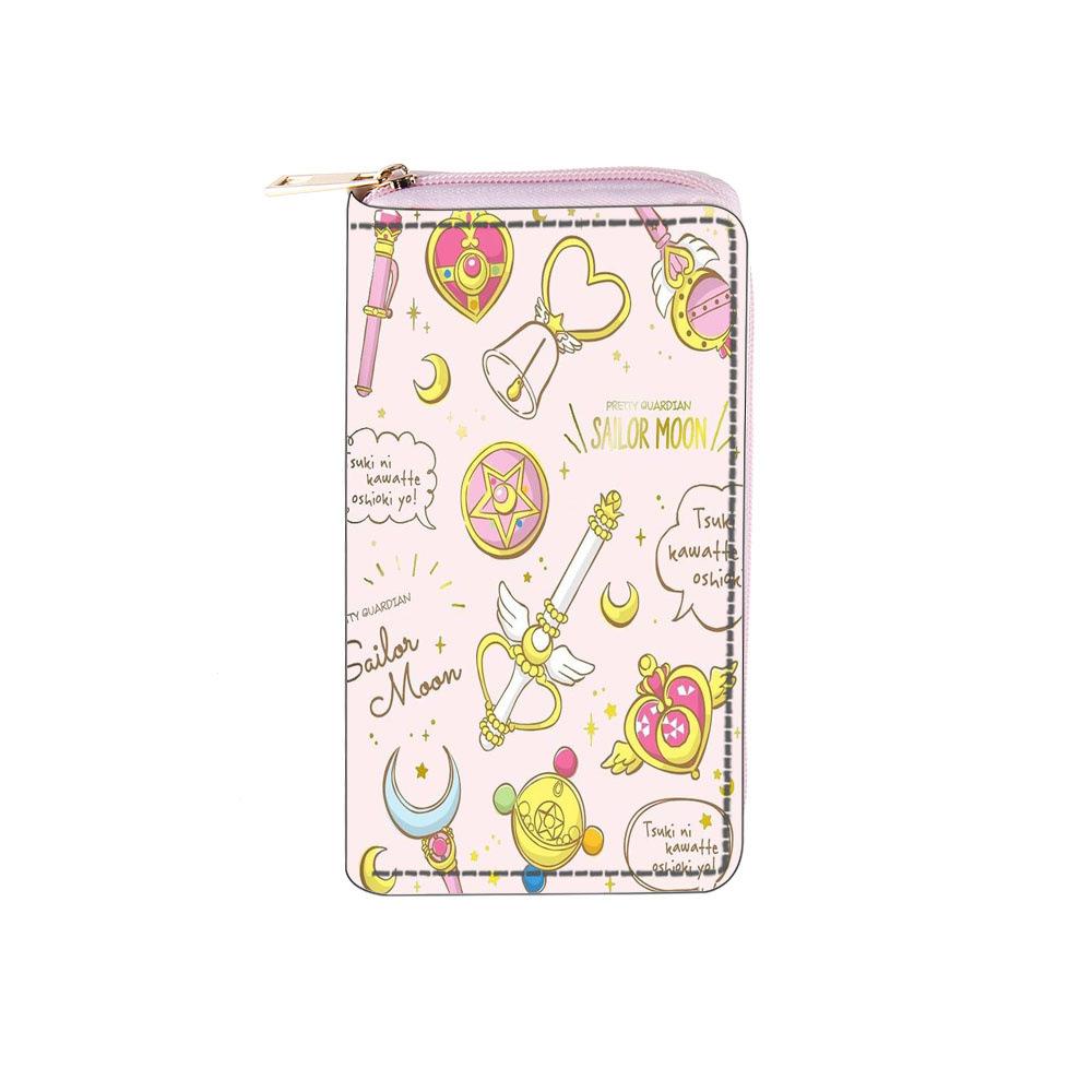 Kreslená dlouhá peněženka na zip Peněženka Spojka Sailor Moon