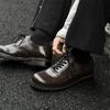 Fashion Luxury Brand Men's Thick Soled Business Work Soft Patent Leather Shoes Fashionable Wedding Oxford Leather Shoes All-match 35-48