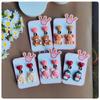 Fresh Retro Cartoon Girl Heart Bunny Ear Clip Earrings for Students