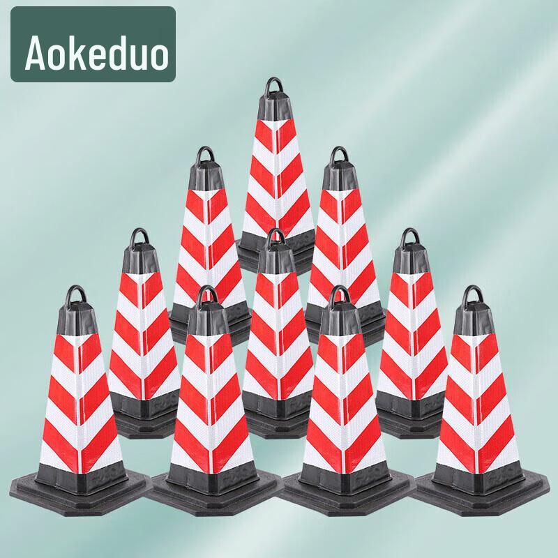 AOKEDU Heavy-Duty Reflective Square Traffic Cones