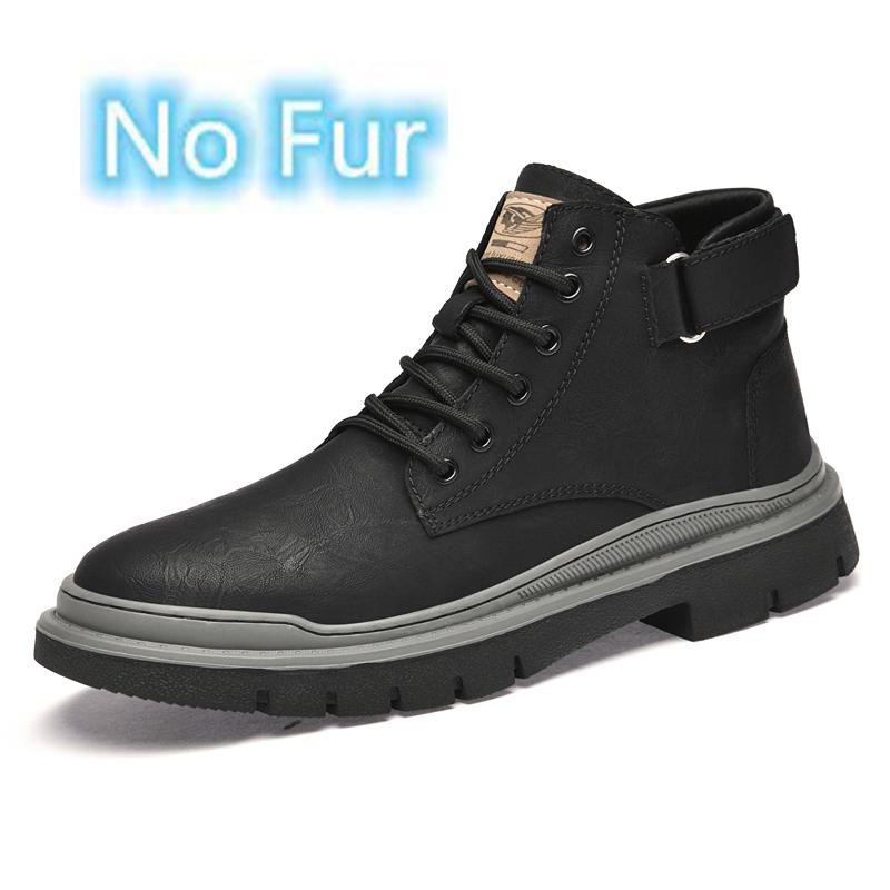 FashionGenuine Leather Men's Motorcycle Boots Luxury Brand Male Ankle Boots Retro Handmade Lace Up Shoes High Top Man Walking Footwear