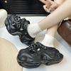 Fashion Black White Chunky Platform Sandals Woman Fashion Diy Thick Sole Clogs for Women Summer Non Slip Beach Sandals Eva Garden Shoes