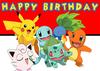 Cartoon Cute Kid Birthday Party Decorations Backdrop Pikachu Theme Photography Background Baby Shower Banner Photo Booth Props444
