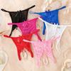 Hollow-out Mesh Lace Briefs Low-waist Women's Thong Sweet Lace Seamless Panties  Female