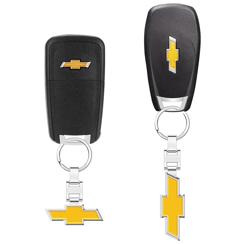 Auto Zinklegierung Schlüsselanhänger Anti-Verlust Schloss Schlüsselring Schlüsselhalter für Chevrolet Corvette Silverado Equinox Camaro Tahoe Suburban Cruze