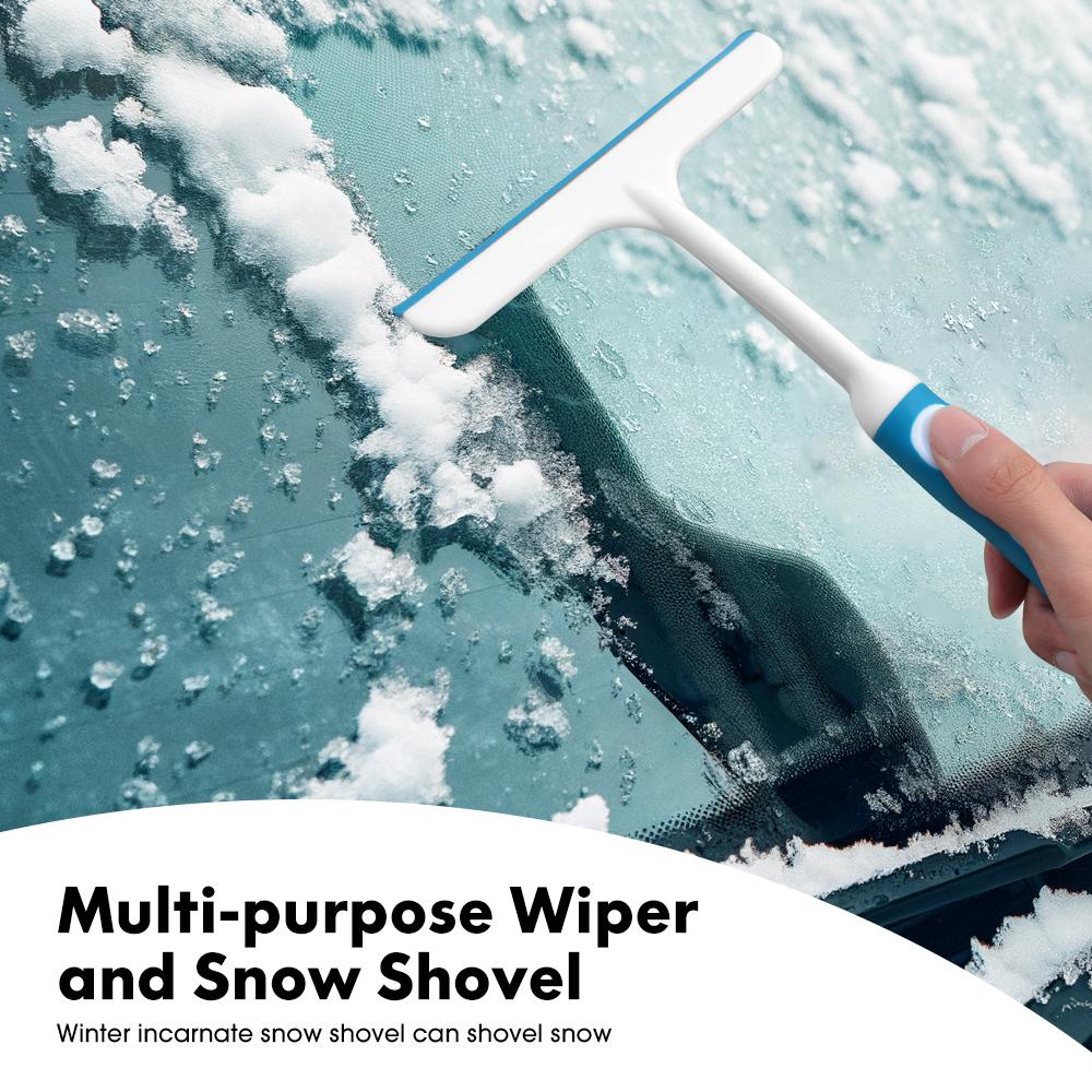 Window Glass Scraper Car Wash Tools Snow Remover In Winter Home Bathroom Wall Kitchen Cleaning Tool Soft TPR Ergonomic Handle