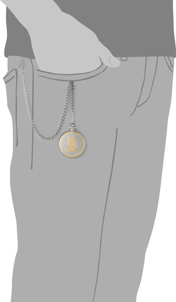 Charles Hubert, Paris Men's Pocket Watch with Date Display 3554