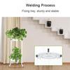 2 Tier Metal Plant Stand Shelf Elegant Display Garden Balcony Flower Pot Shelf Rack Holder Home Indoor Decor Black/White