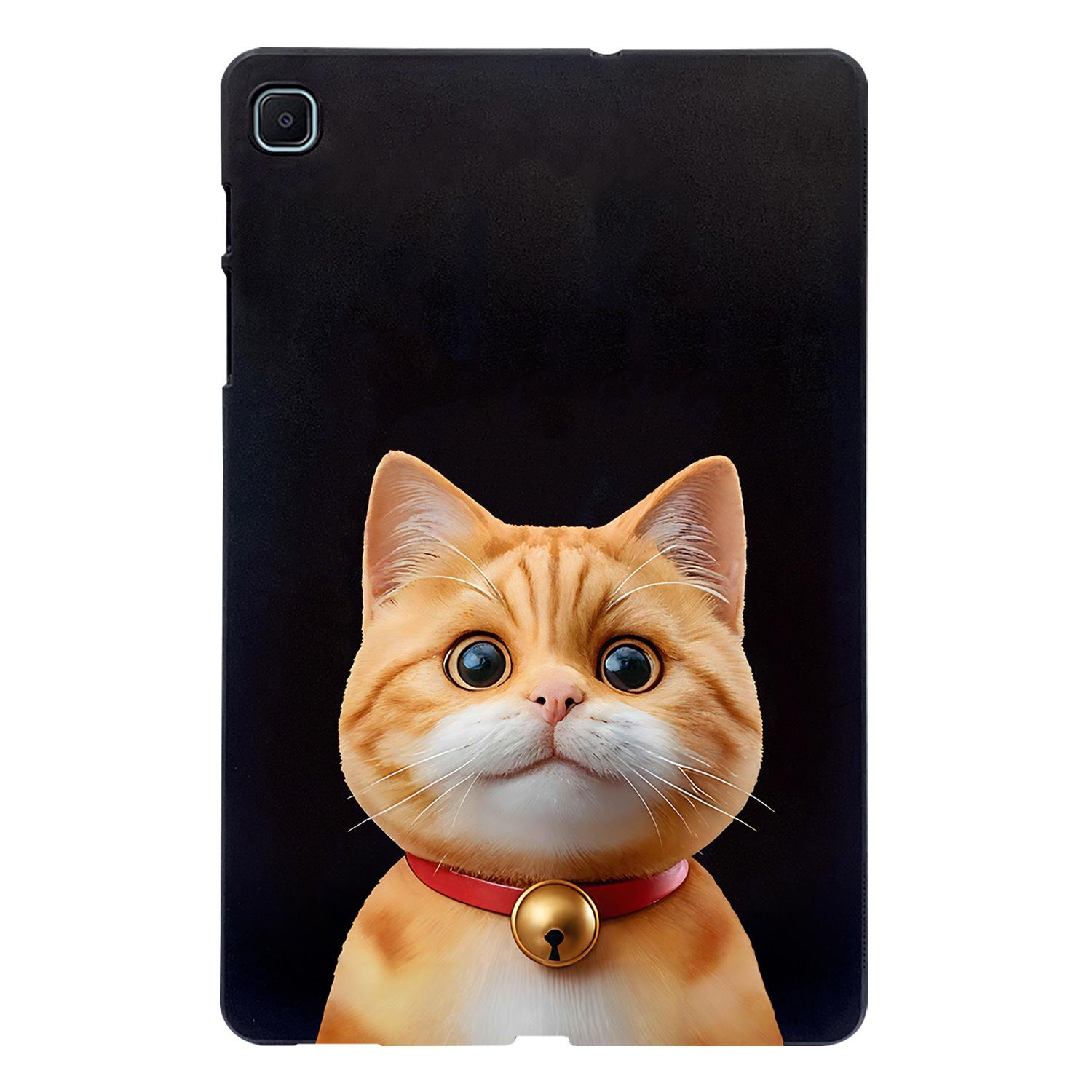 

Для Samsung Galaxy Tab S6 Lite (2024)/(2022)/(2020) Чехол с рисунком и принтом, тонкий защитный чехол для планшета из ТПУ Shorthair Cat