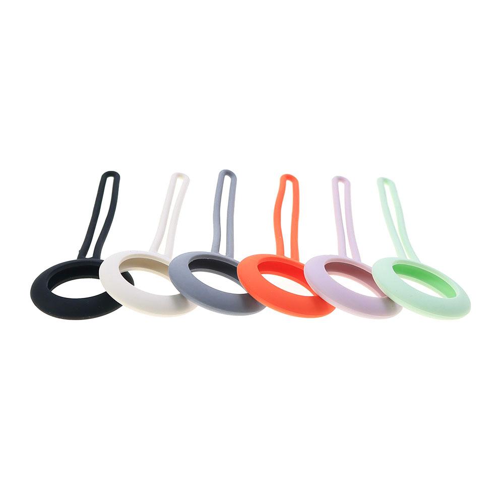 Silicone World Secure Holder with Strap for Apple Airtag Silicone Case Protective Cover Tracker Anti-lost Keychain Airtag case
