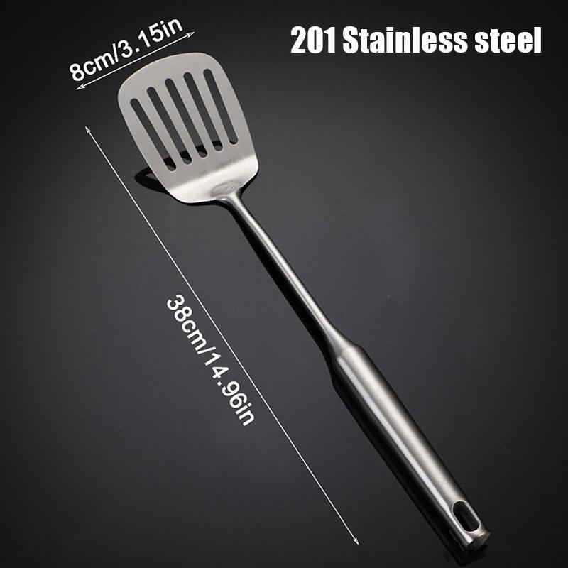 Hot Sale 304/201 Stainless Steel Spatula And Spoon Heat Insulation Hollow Handle Cookware Kitchen Utensil For Family