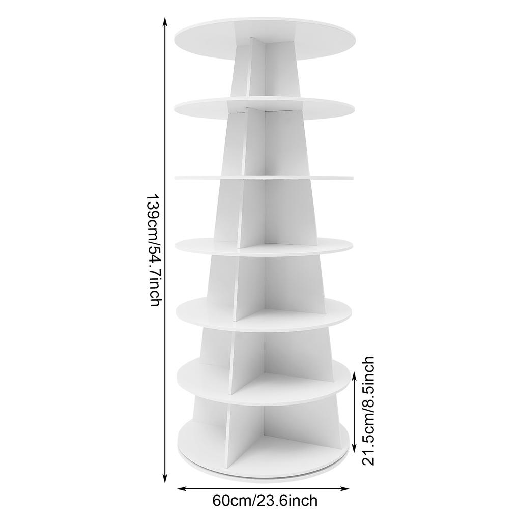 Rotating Shoe Rack, Spinning Shoe Rack, 360° Revolving Shoe Storage Organizer 10mm Thick PVC Sheets for Garages,Children's Rooms