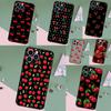 Essen Obst Rote Kirsche Hülle Für iPhone 16 Pro Max 15 14 12 11 13 17 Pro Max Plus 12 13 Mini 16e 17 Air Rückabdeckung