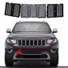 Car Black Front Grille erts Trim Mesh Kit For Jeep Grand Cherokee 2014-2016