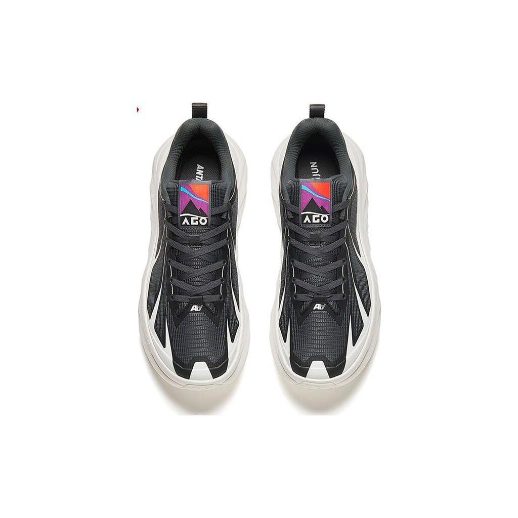 Anta Champion Series Sports Wear-Resistant Low-Top Casual Running Shoes Men Sneakers Black White 912416606A-5