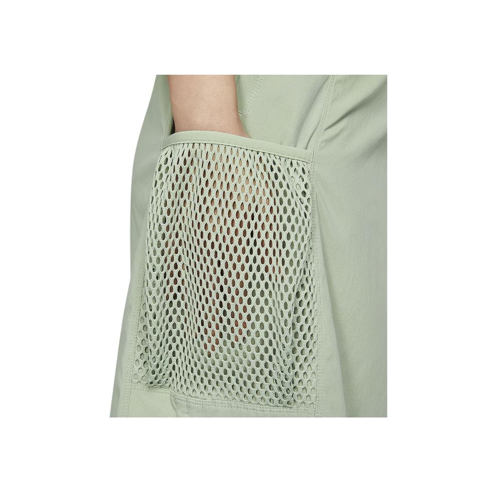 Nike ACG Snowgrass Logo Solid Color Midi Casual Skirt Women Skirts Horizon-Green Mountain-White FV7322-370