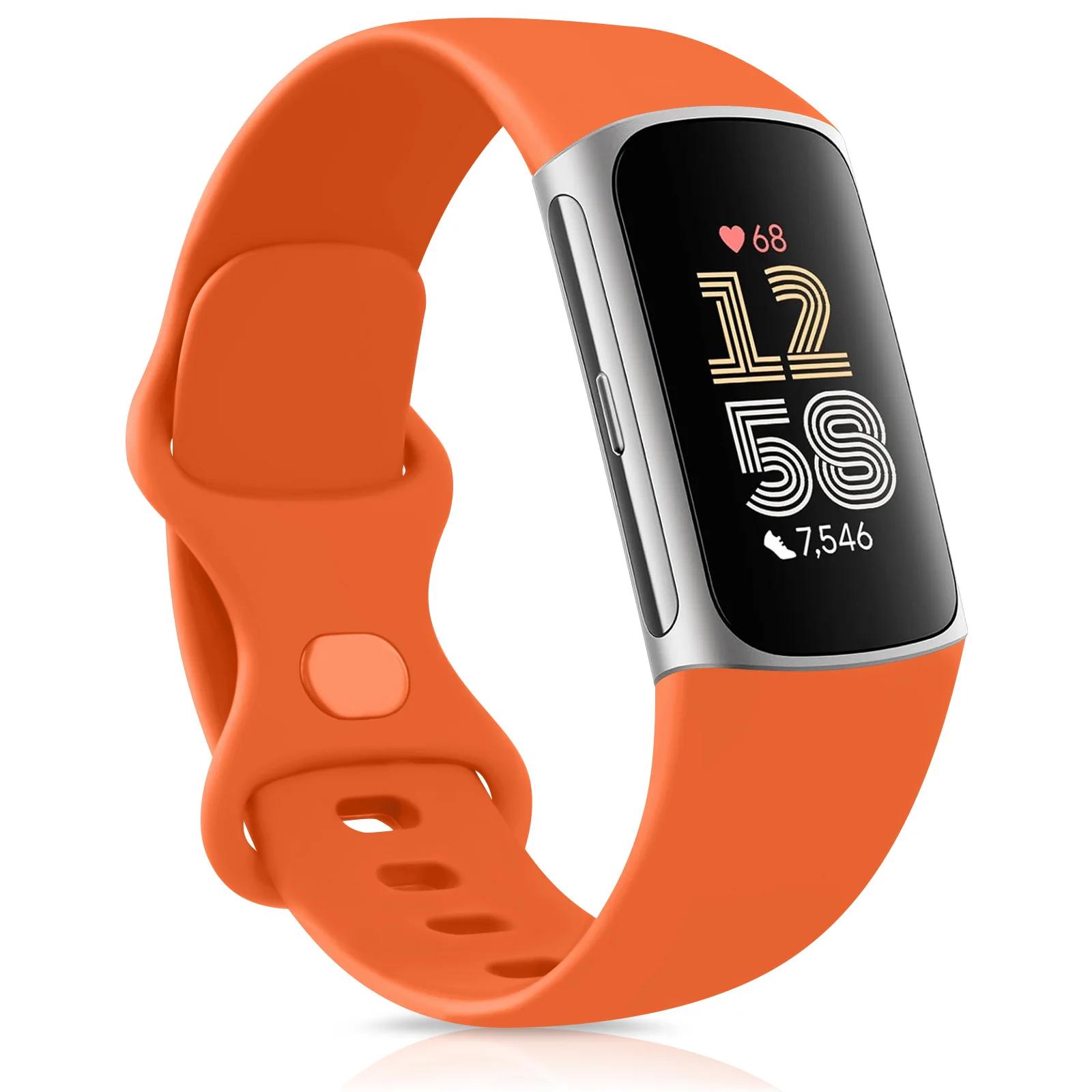 

Ремінець для Fitbit Charge 5/6 Браслет на зап ястя Замінний ТПУ Спортивний Браслет для Fitbit Charge 5 Аксесуари для ремінця смарт-годинника For Charge5 6 L