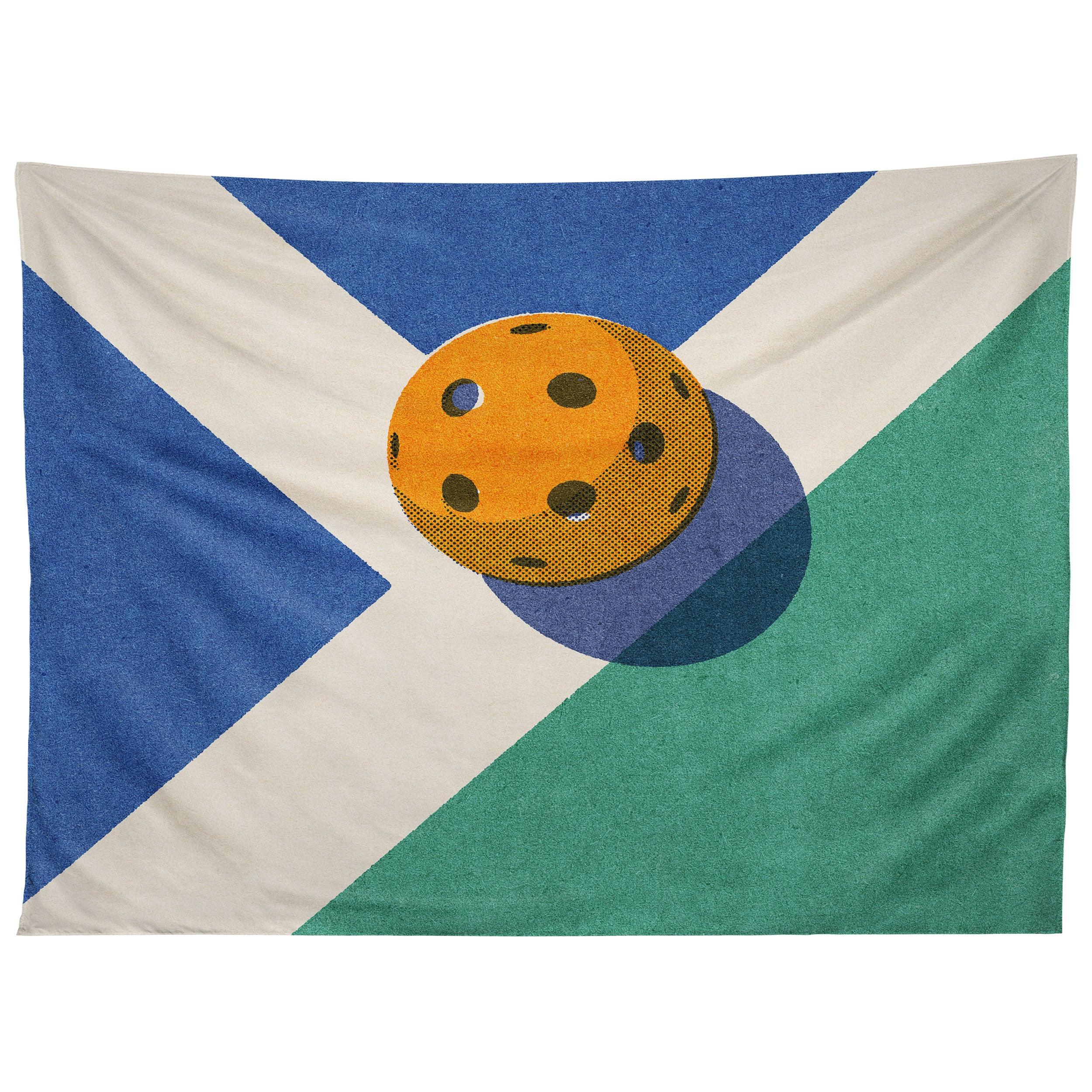 BALLS PICKLEBALL II tapestry 75x100