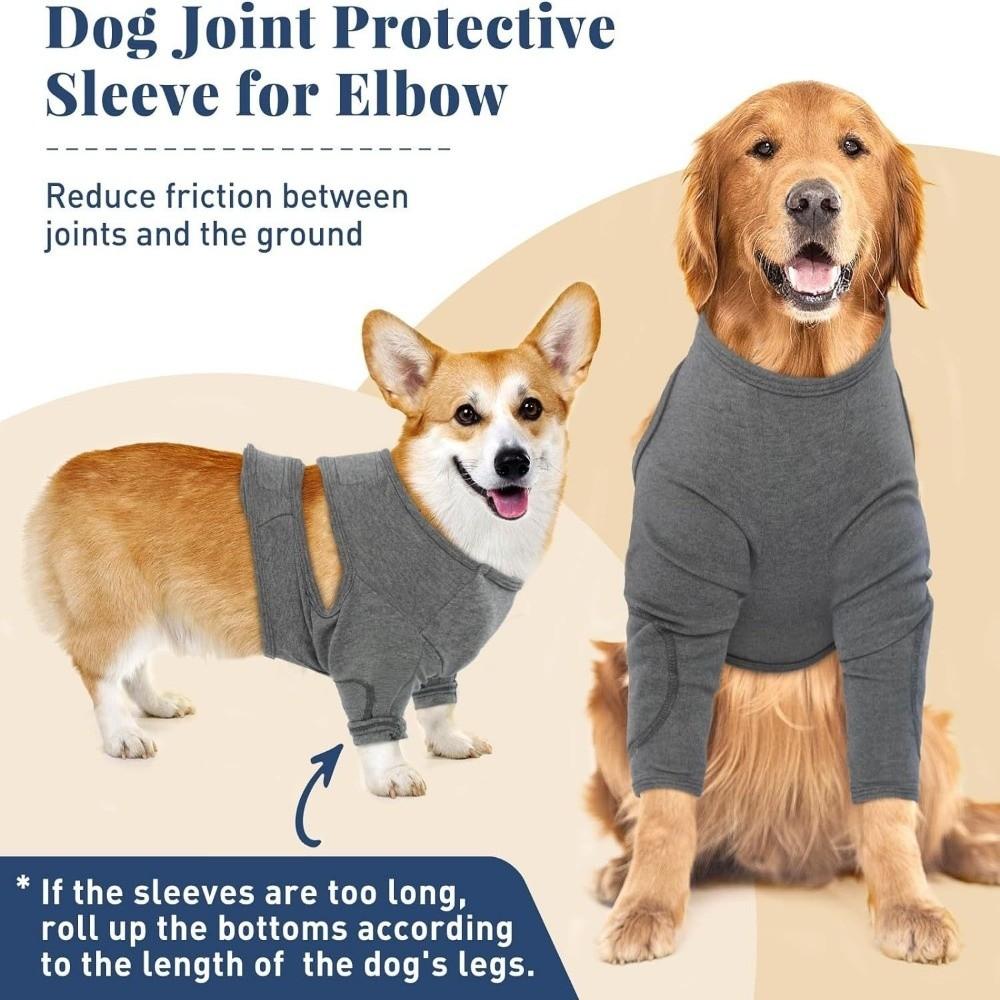 Breathable Dog Leg Sleeve Long Sleeve Professional Anti-lick Sleeve Polyester High Elasticity Dog Knee Pads Joint Protection