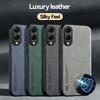 Luxury Leather Case For Samsung Galaxy S25 Edge Cover With Metal Plate Support Car Hold Cover Capa Fundas
