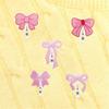 9pack Lovely Embroidered Appliques Colorful Bows Glitters Embroidered Patches for Customizing Apparels