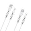Universal Silicone Spiral USB Charge Cable Cord Protector Saver Cover for iPhone