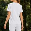 Women's Quick Dry Short Sleeve Shirt Lightweight Breathable Outdoor Hiking Running Fitness Sport Top High Elastic Sweat Absorption