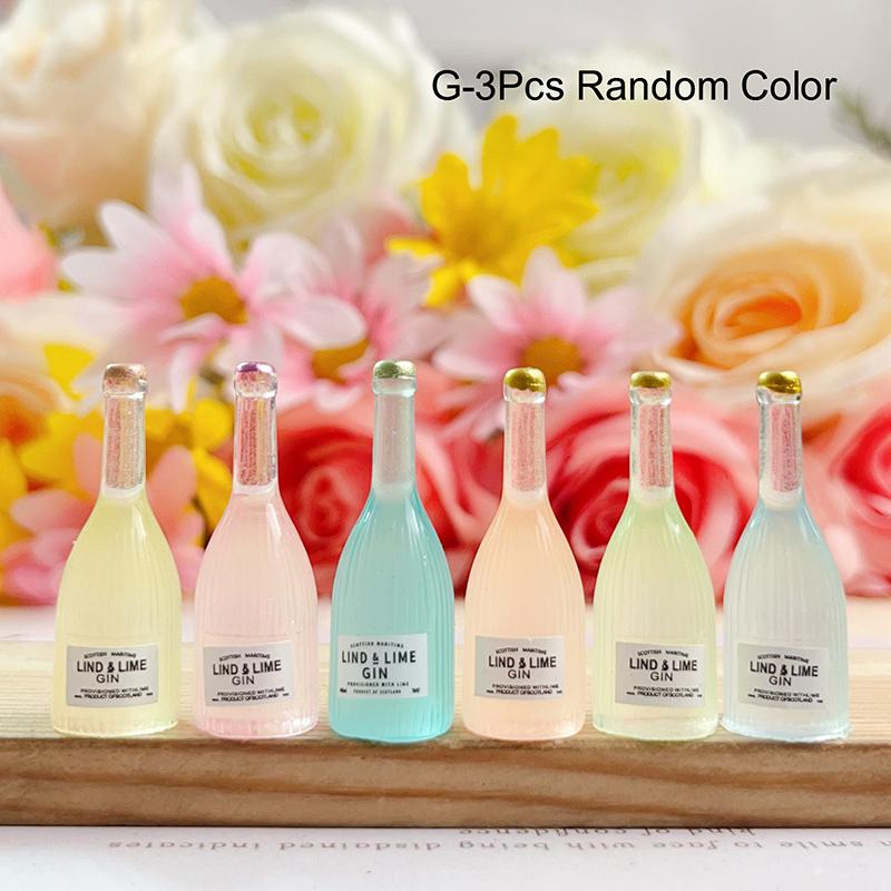 

3 шт. светящаяся бутылка вина пивная бутылка украшение кукольный домик декор микропейзаж