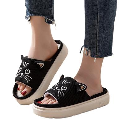 Fashion Casual Platform Slippers Women Home Spring Summer Cute Cartoon Designer Shoes Girls Fashion Indoor Outdoor Footwear Lightweight