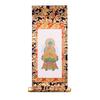 Sunmany Principal Image Hanging Scroll Shaka Nyorai Shinto Hanging Mounted by with Gold for Jodo and Soto Perfect for Everyday Memorial and As a