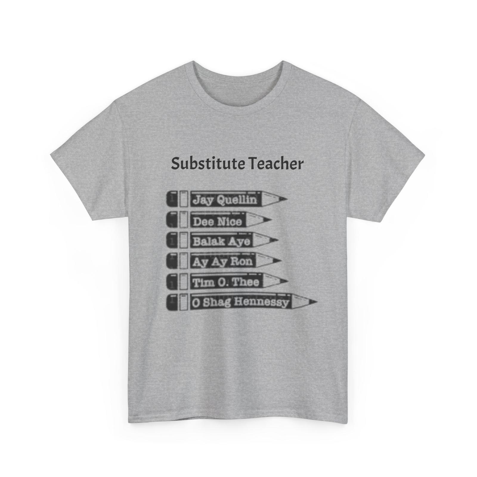 26 Substitute Teacher Keye and Peele Tee  Funny School Shirt  Teacher Appreciation Unisex T-Shirt XL