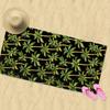 1 Modern Quick Dry Microfiber Beach Towel, Soft And Lightweight Coconut Palm Print, Machine Washable Suitable For Beach, Camping