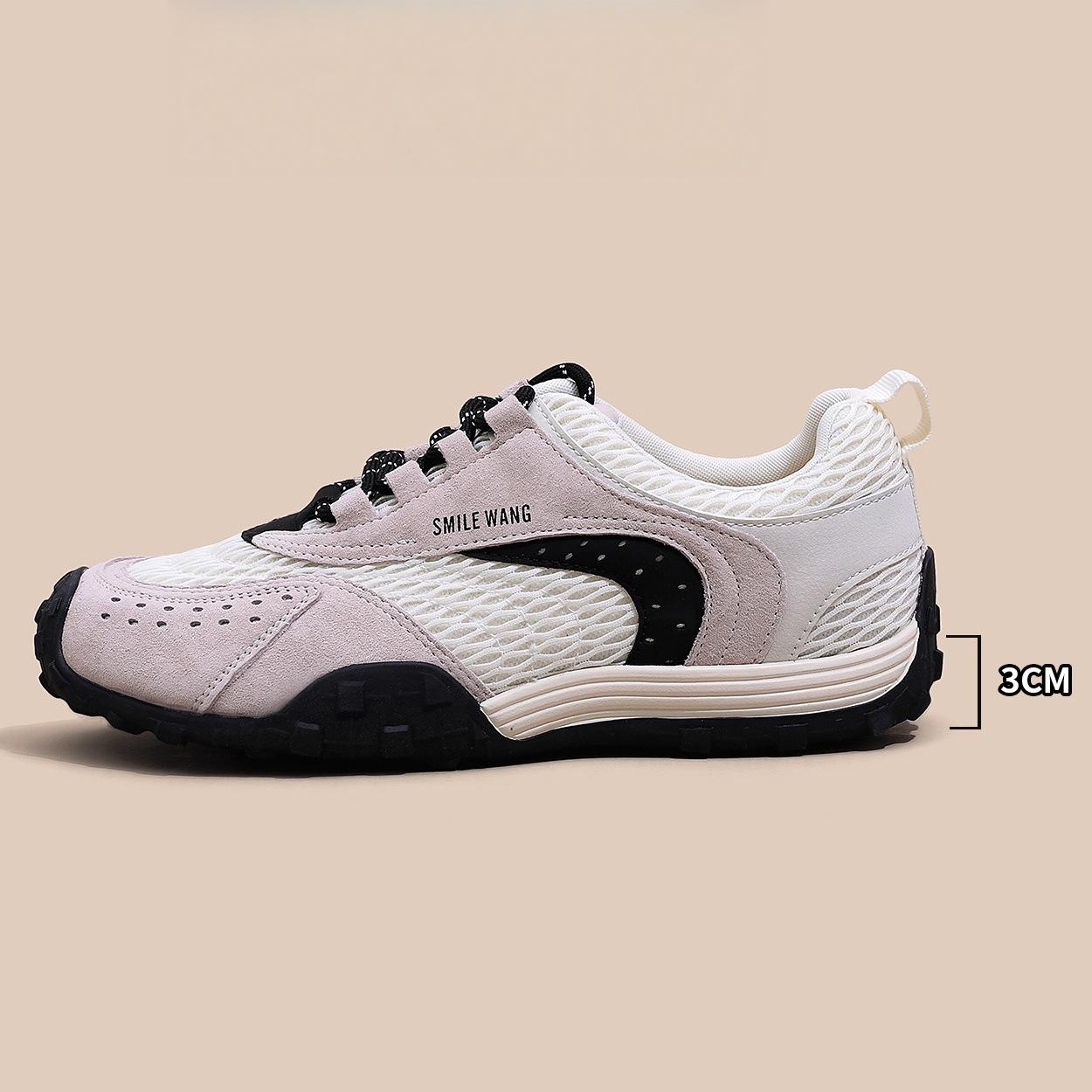 

Ruoji leather platform mesh Agam training shoes women s 2025 new spring and autumn versatile sports and leisure shoes 40