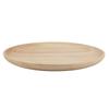 Elegant Round Wood Tea Tray Sushi Snacks Fruits Serving Plate Dish for Home Restaurant 12.5cm