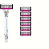 Six-Layer Manual Razor with Holder and Seven-Blade Razor Head