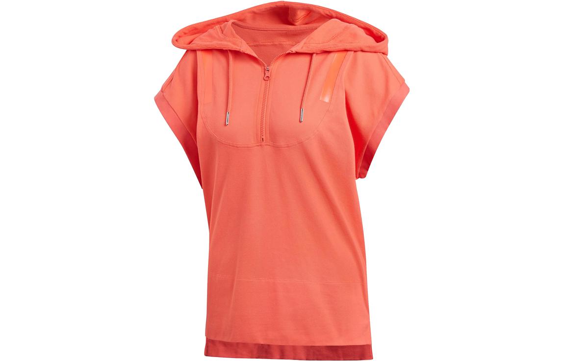 

Adidas T Shirts Women s Coral Hooded Moderate Straight Fit DU0249 M