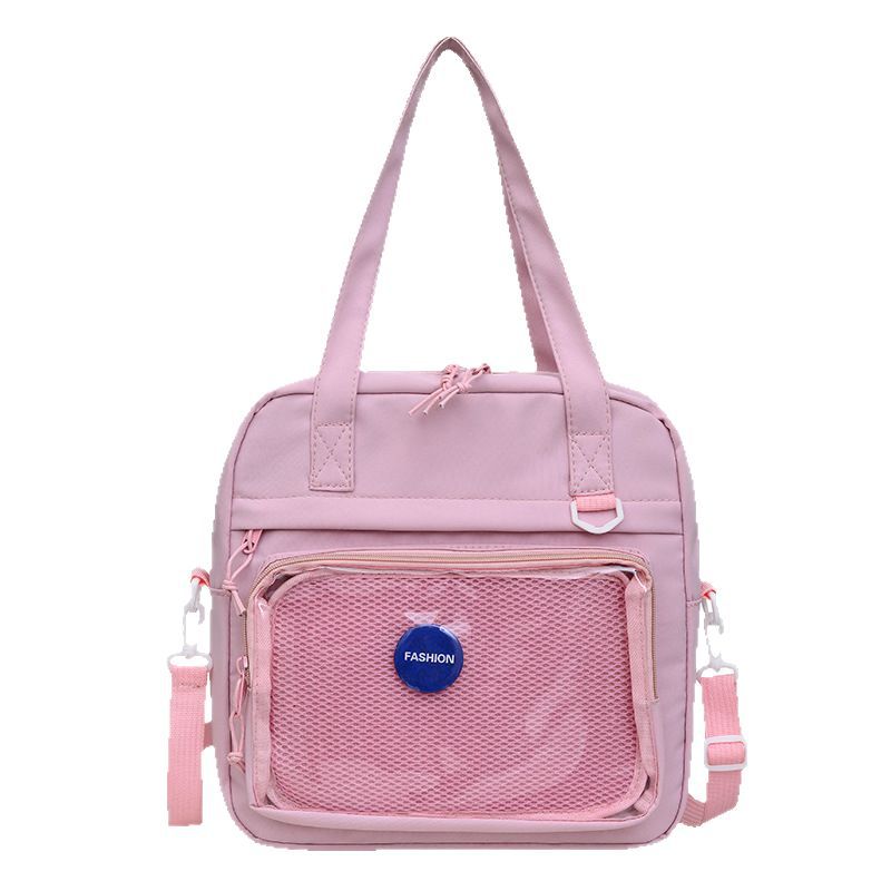 New Fashionable and Cute Bag Single Shoulder Transparent Messenger Bag Large Capacity Casual Women's Bag Student Women's Handbag