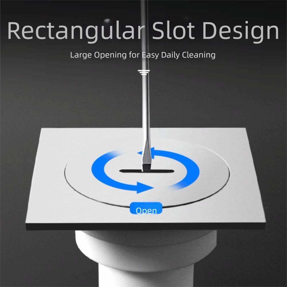 Stainless Steel Floor Drains Anti-odor Bathroom Drainage Square Shower Drain Kitchen