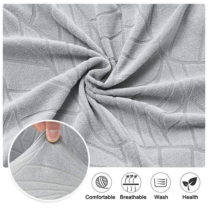 2-Pieces Club Chair Slipcover Stretch Armchair Cover Jacquard Tub Chair Cover Sofa Cover For Living Room Furniture Protector