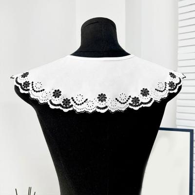 Guler Șal Wrap din Dantelă Brodată cu Flori, cu Design cu Șnur Reglabil pentru Femei și Fete, pentru Evenimente Formale și Ținute Zilnice