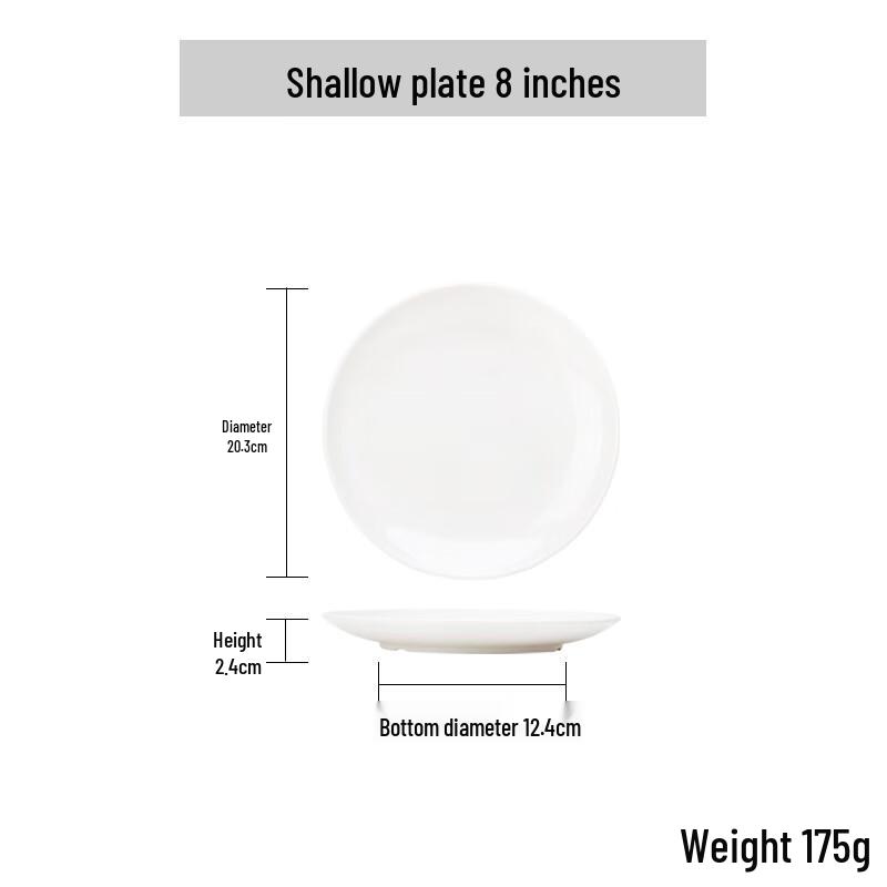 Melamine Imitation Porcelain Dinner Plates