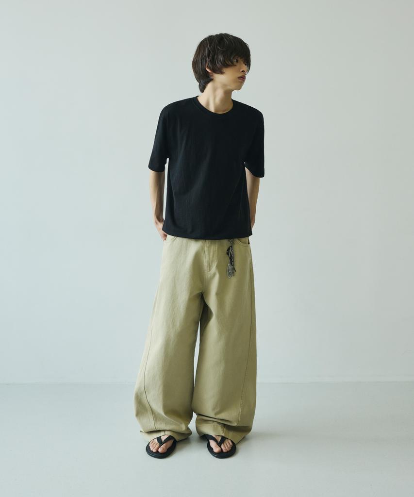 SIGNATURE Natural Crop Short Sleeve T-Shirt [Black]
