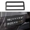 Carbon Fiber Side Console Headlight Switch Panel Cover Trim Accessories for Toyota Tundra 2022-2026 Sequoia 2023-2026