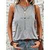 Ladies' sleeveless vest, casual and loose fit