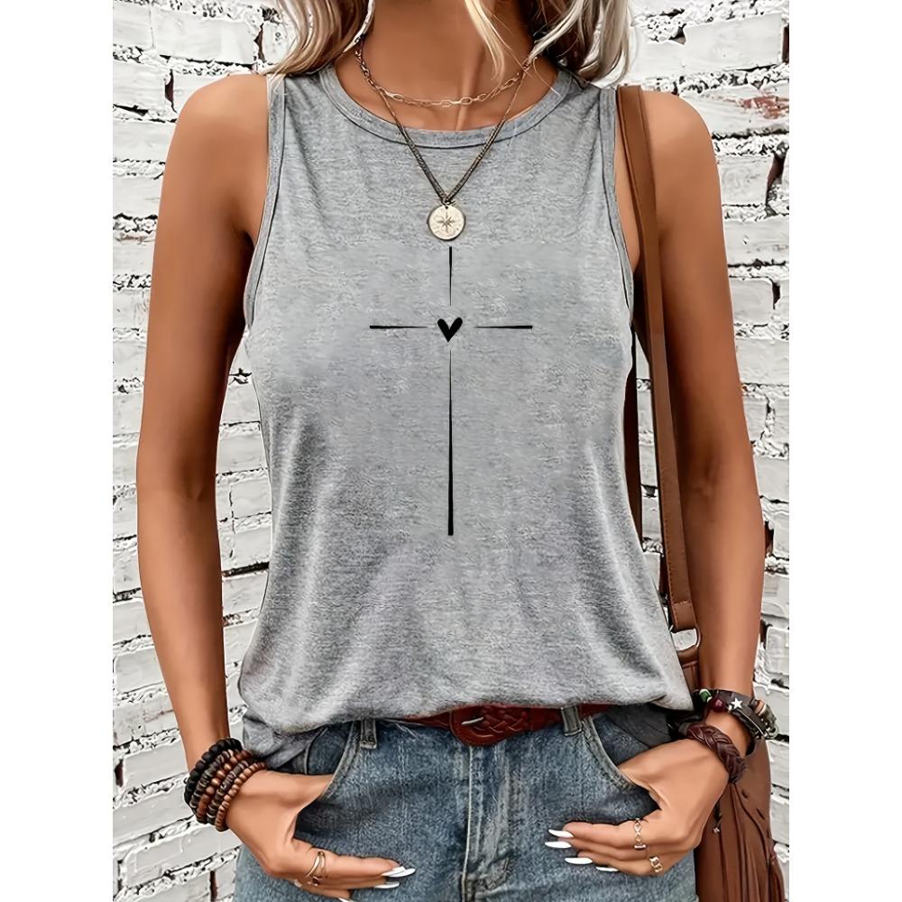 Ladies' sleeveless vest, casual and loose fit