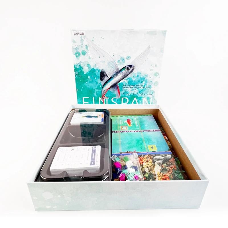 Finspan Board Game 1-5 Players 45-60 Min Playtime Family Party Game English Fish Science Board Game for Kids and Adults