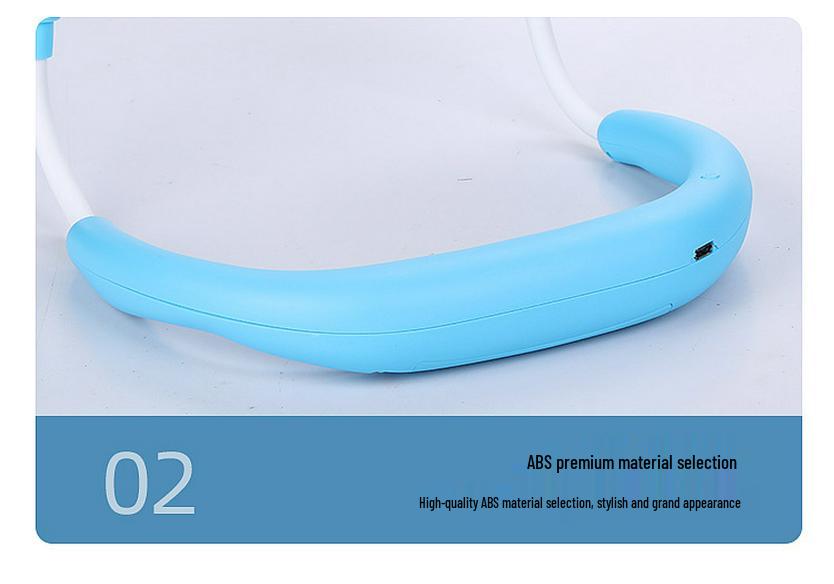 2025 Faltbarer tragbarer Nackenventilator, USB wiederaufladbar, Lange Akkulaufzeit, Leise Kühlung, 3. Gen