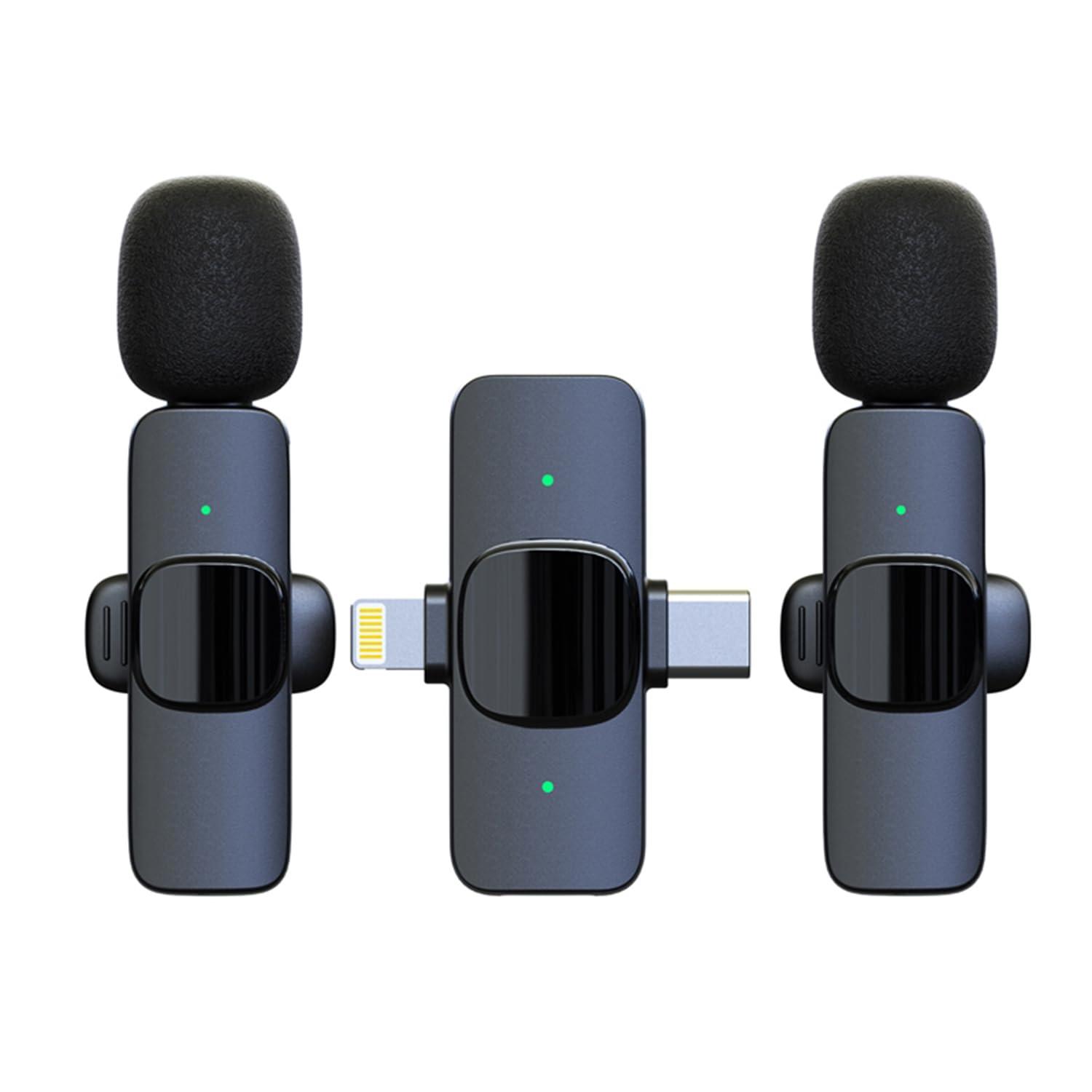 

[Дизайн 2025] Петличный микрофон, совместимый с iPhone 16iPhone 15iPadType-CAndroidiOS камерами, мгновенное подключение, шумоподавление, клипса